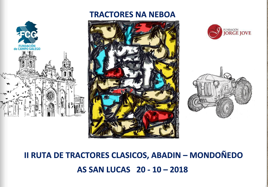 II Ruta de Tractores Clásicos Tractores na Néboa