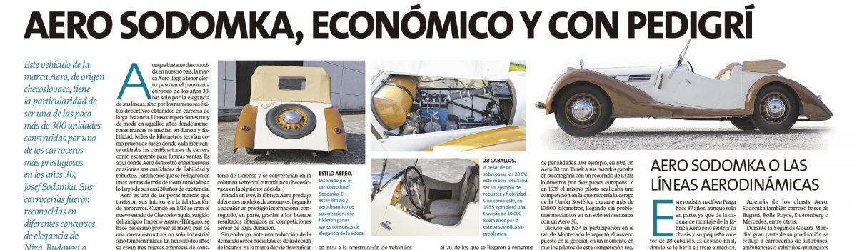 AERO SODOMKA, «ECONÓMICO Y CON PEDIGRÍ»