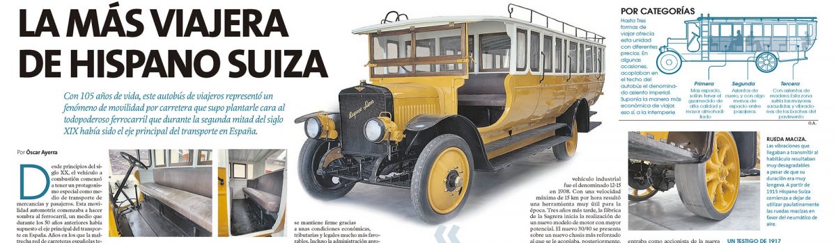 HISPANO SUIZA VIAJERA, «LA MÁS VIAJERA DE HISPANO SUIZA»